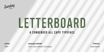 Letterboard Font