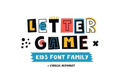 LetterGame - Kids font family