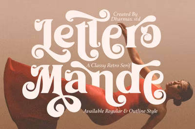 Lettero Mande - Playful Retro Font Free Download