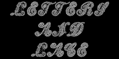 Letters And Lace Font