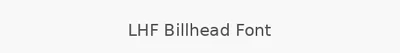 LHF Billhead Font