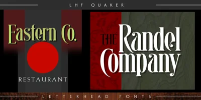 LHF Quaker Font