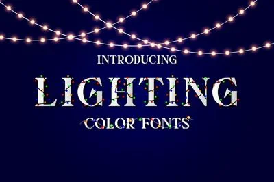 Lighting Color Fonts