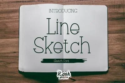 Line Sketch Font
