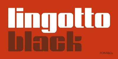 Lingotto Black Font