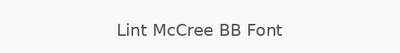 Lint McCree BB Font