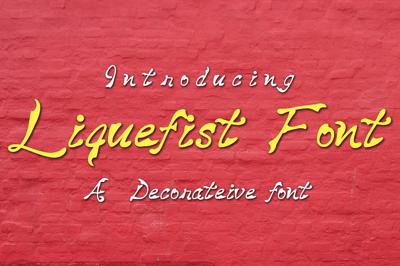 Liquefist Font Free Download