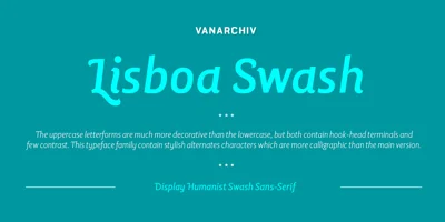 Lisboa Swash Font
