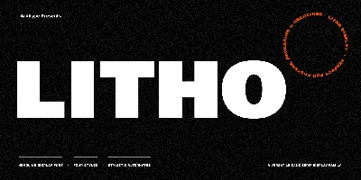 Litho Display Font