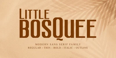 Little Bosquee Font