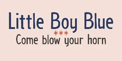 Little Boy Blue Font