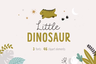 Little dinosaur | Cute Font Free Download