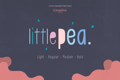 Little Pea - Handwritten Font Free Download