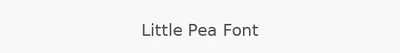 Little Pea Font