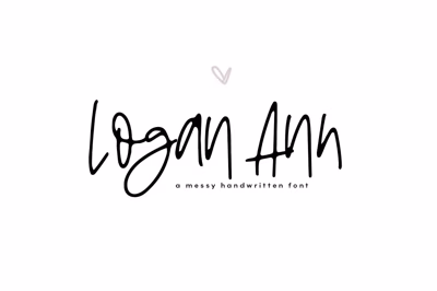 Logan Ann - A Handwritten Font Free Download