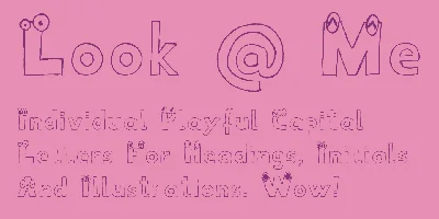 Look @ Me Font