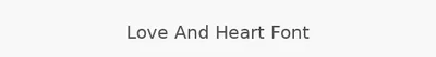 Love And Heart Font