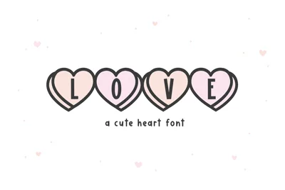 Love Hearts | Cute Heart Font