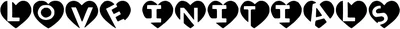 Love Initials Font