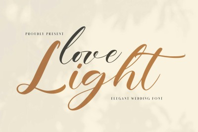 Love Light Wedding Font