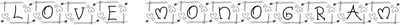 Love Monogram Font