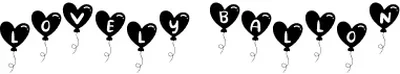 Lovely Ballon Font