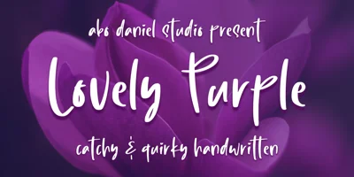 Lovely Purple Font