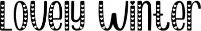 Lovely Winter Font