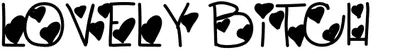 Lovelybitch Font