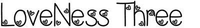 Lovenessthree Font