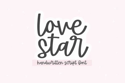 Lovestar | Cute Script Font