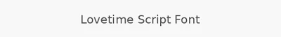 Lovetime Script Font
