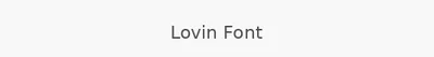 Lovin Font