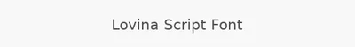 Lovina Script Font