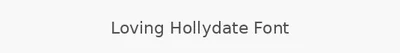 Loving Hollydate Font