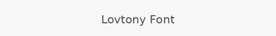 Lovtony Font