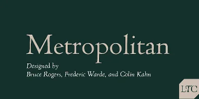 LTC Metropolitan Pro Font