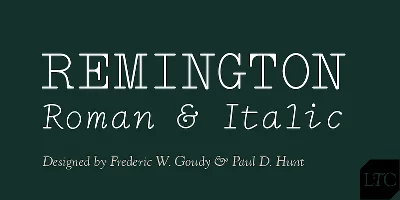 LTC Remington Typewriter Pro Font