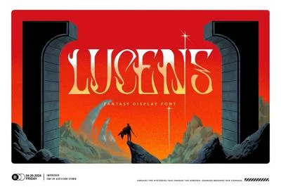 Lucens - Fantasy display font