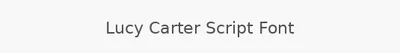 Lucy Carter Script Font