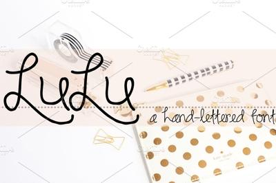 LULU Hand Lettered Font Free Download