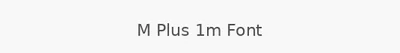M Plus 1m Font