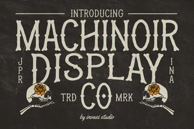 Machinoir - Vintage Display Font
