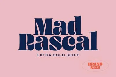 Mad Rascal - Bold Display Serif Font