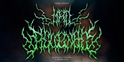 Mad Revenge Metal Font