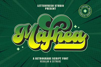 Mafhea - Vintage Retro Font Free Download
