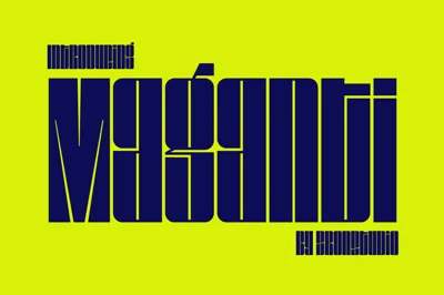 Maganti – Condensed Display Font