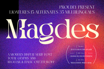 Magdes Modern Display Serif Font
