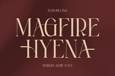 Magfire Hyena Modern Serif Font