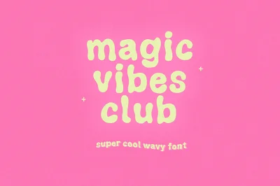 Magic Vibes Club | Retro Wavy Font